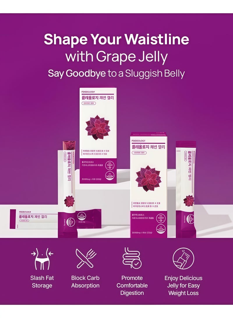 FOODOLOGY Coleology Diet Jelly Sticks (10 Days) | Garcinia Cambogia HCA for Weight Loss & Bowel Health | Collagen & Hyaluronic Acid - Image 5